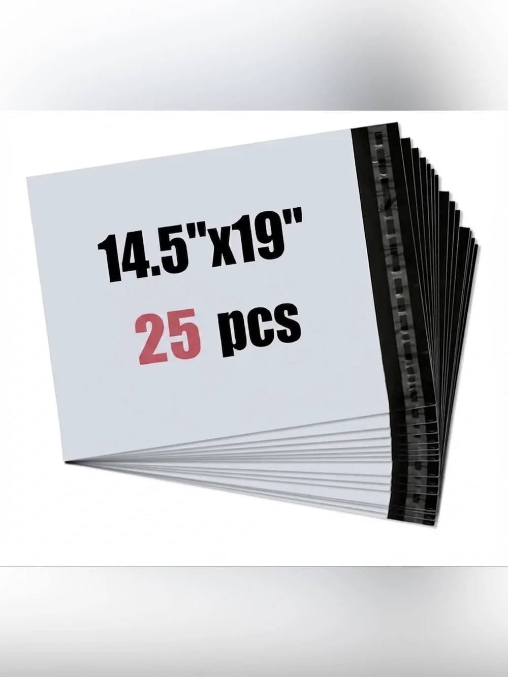 175PC Bundle. 25 XL Poly Mailers, 25 Cellophane Bags, 25 Cards & 100 Stickers - Picture 2 of 8